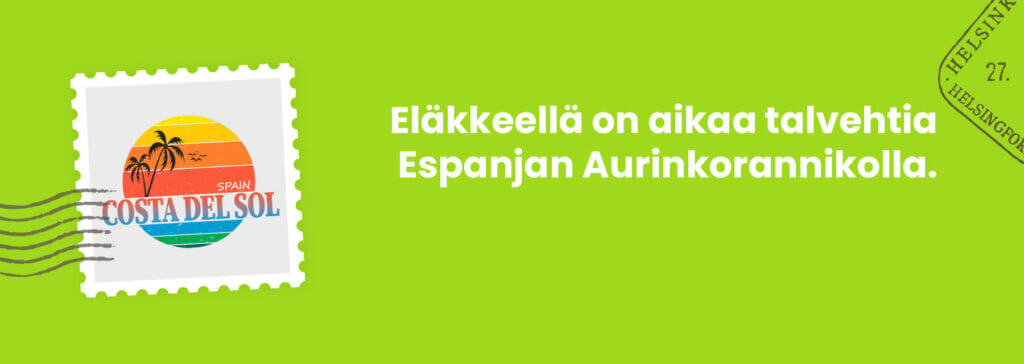 Espanjan Aurinkorannikko on suosittu talvehtimiskohde myös eläkeläisille.